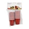 Bary3 2 oz RedWhite Polypropylene Disposable Shot Glass BAR-0190 - alternate 3